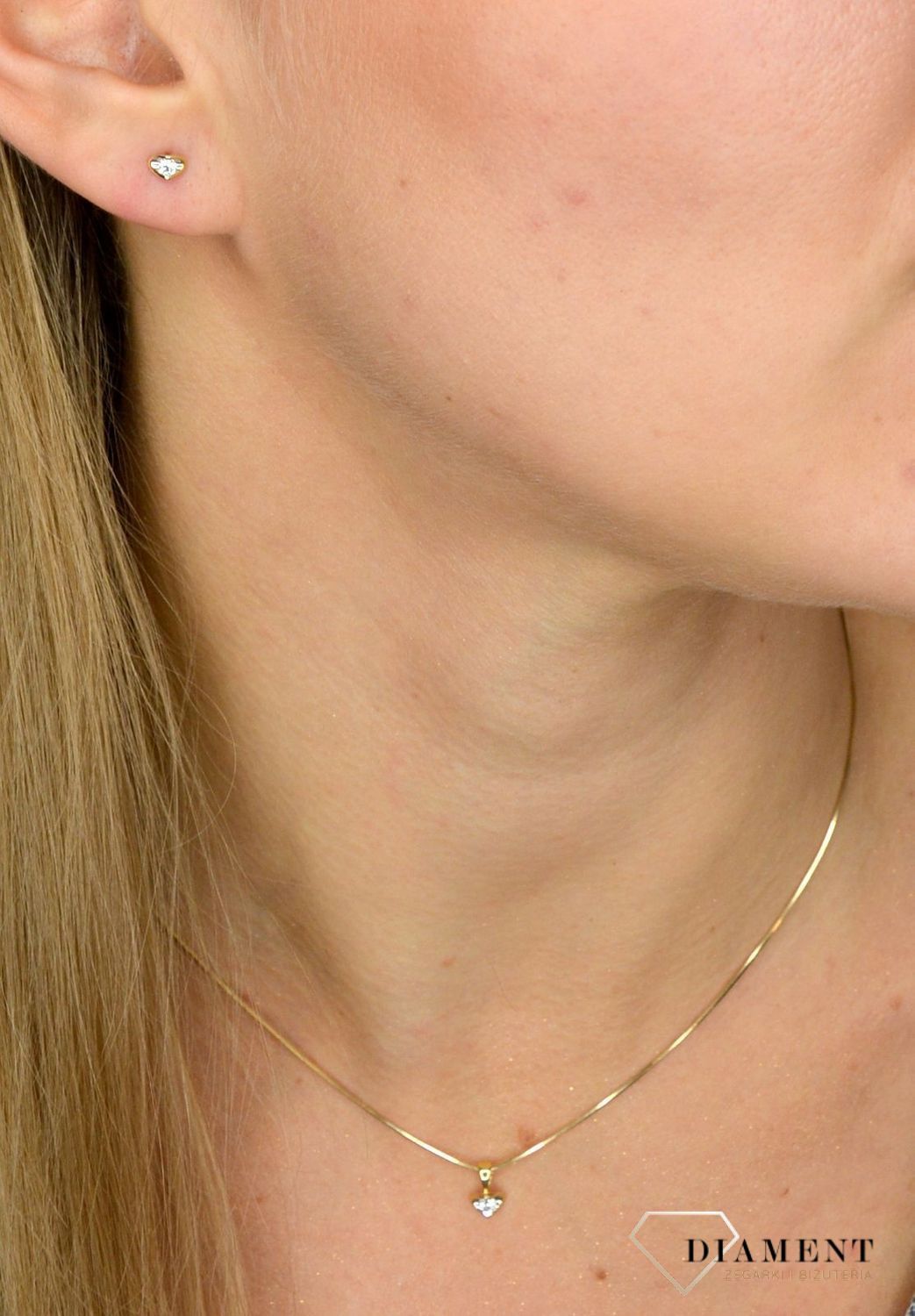 Złota zawieszka DIAMENT białe złoto, diamenty P 353.jpg